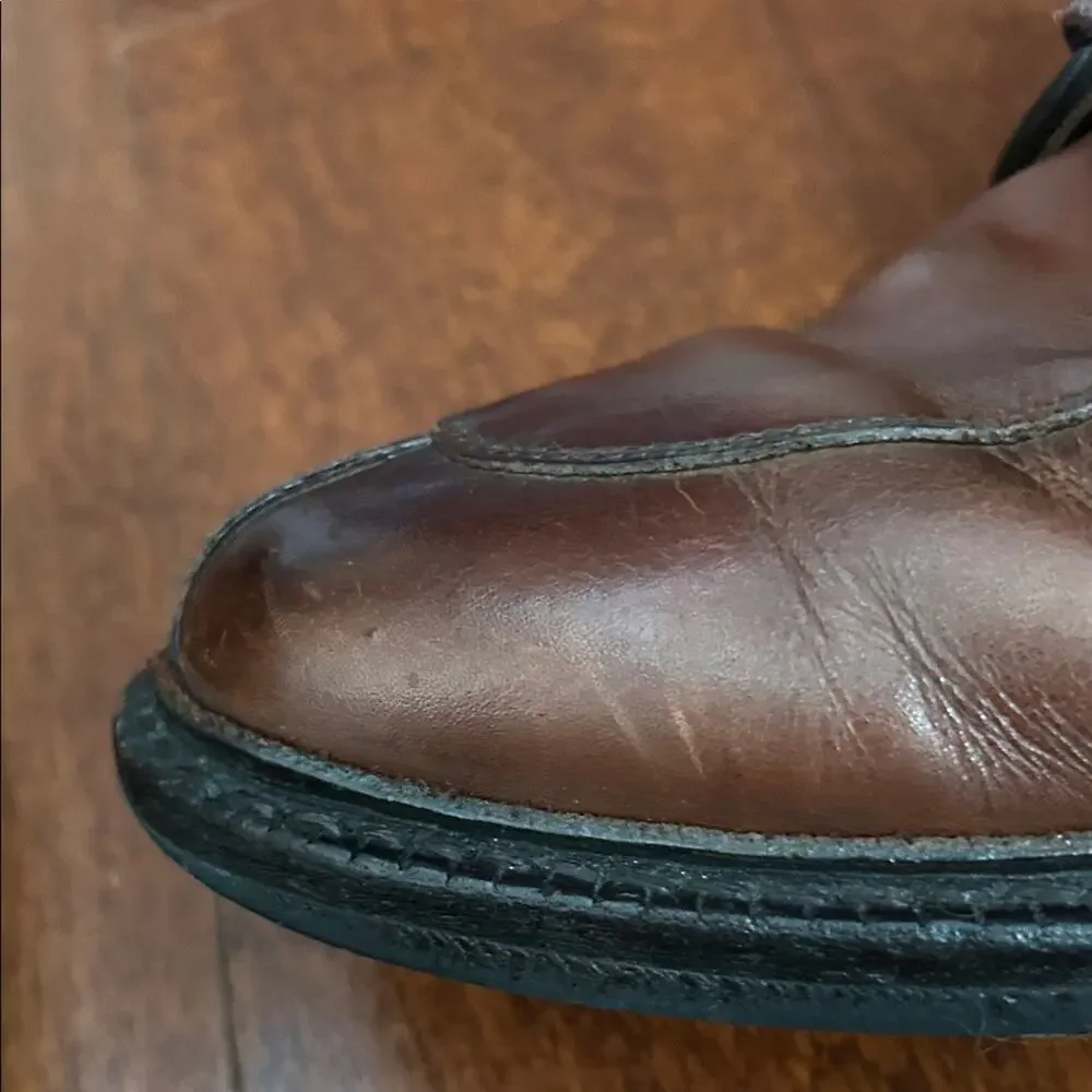 Allen Edmonds Brown Leather Derby Oxfords, Size 10